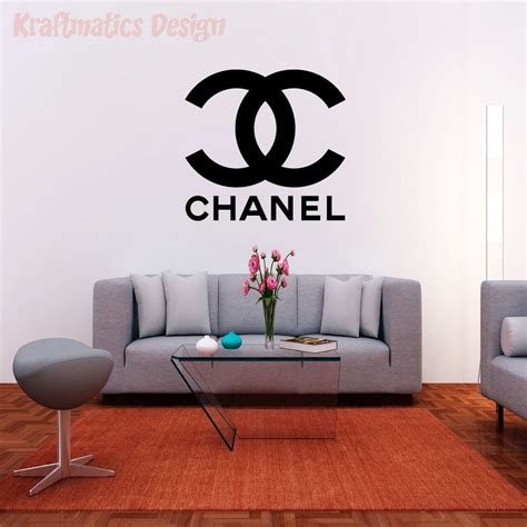 chanel logo car stickers|chanel logo wall decal.